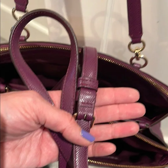 Coach Purple Leather Christie Carryall Tote - Picture 9 of 9